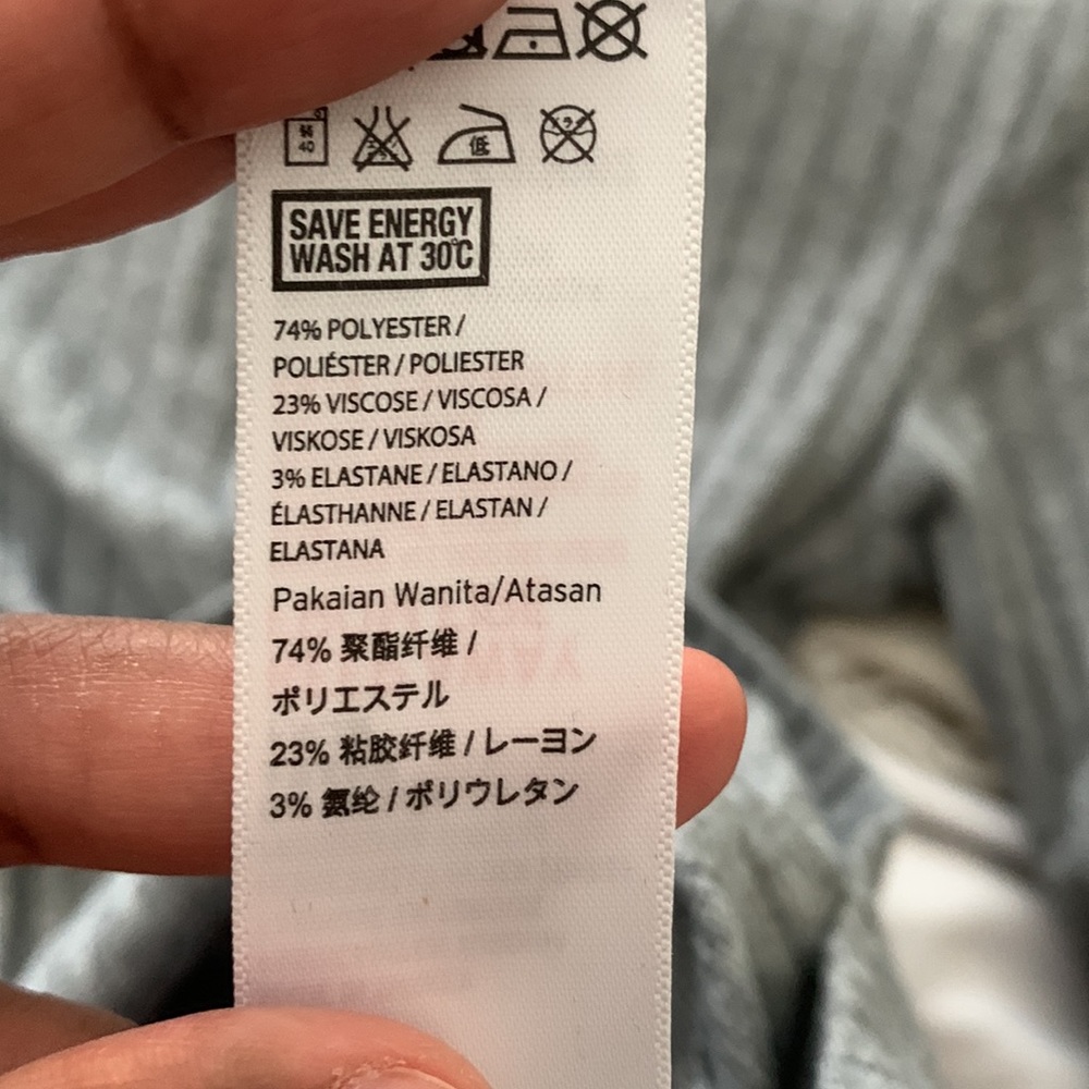 Topshop Grey Ribbed Turtleneck - Picture 3 of 3